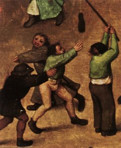 Children's Games (detail) — Pieter Bruegel The Elder, Flemish Mannerism