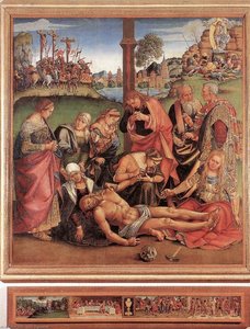 Lamentation over the Dead Christ (with predella)