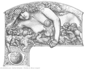 Paroles D'un Croyant — Carlos Schwabe, Mannerism