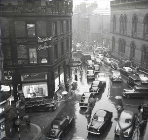 Marshall And Snelgrove Shop During A Traffic Jam On Basinghall Street — Yorkshire Post Newspapers Ltd.