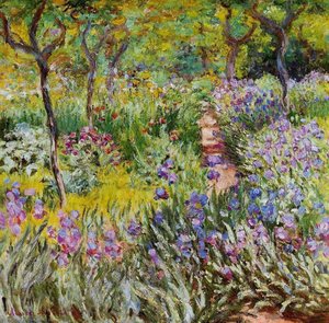 The Iris Garden At Giverny — Claude Monet