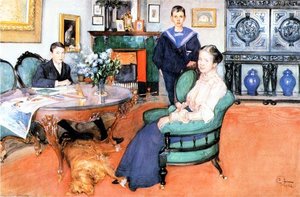 Hakon, Daga And Edgar — Carl Larsson