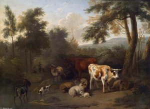 Wooded Landscape — Jan The Younger Vermeer Van Haarlem, Romanticism