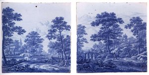 Two Plaques With A Landscape — Frederik Van Frytom