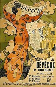 La Depeche De Toulouse, New York M Modern Art — Denis Maurice, Art Nouveau