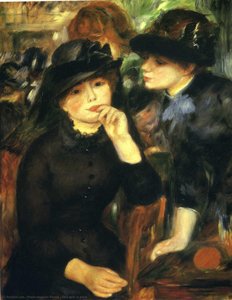 Two Girls In Black — Pierre-auguste Renoir