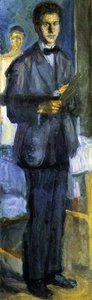 Self-portrait With Palette — Richard Gerstl