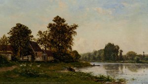 Washerwoman by the River