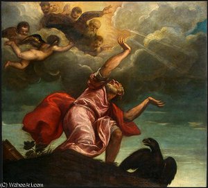 Saint John The Evangelist On Patmos, C. Ngw — Titian