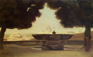 Rome - The Fountain Of The Academie De France — Jean-baptiste-camille Corot