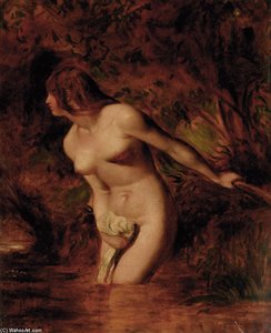 Musidora - The Bather 'at The Doubtful Breeze Alarmed' — William Etty