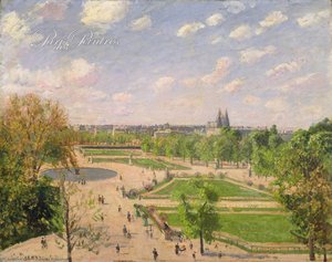 The Tuilleries Gardens: Winter Afternoon — Camille Pissarro, Impressionism