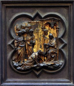 Adoration Of The Magi — Lorenzo Ghiberti, Early Renaissance