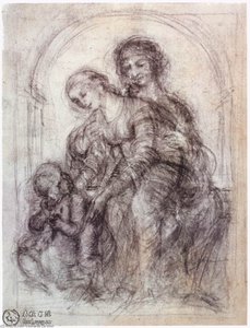 Design For St Anne — Leonardo Da Vinci, High Renaissance