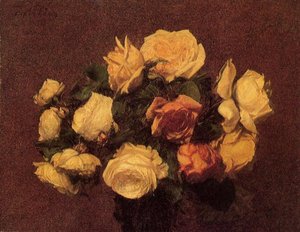 Roses 4 — Henri Fantin-latour