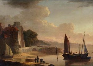 Mouth Of The Old Canal — William Shayer Senior