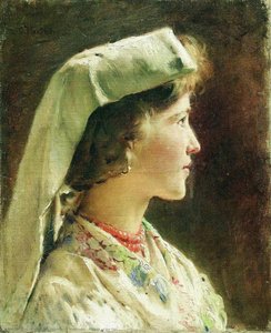 Portrait Of The Girl — Konstantin Yegorovich Makovsky