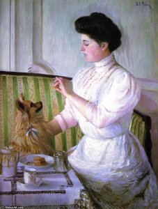 Lady At The Tea Table — Lilla Cabot Perry