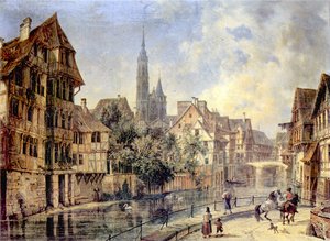 Der Ruhfäutchenplatz In Braunschweig Von Suden — Domenico Quaglio
