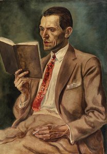 Portrt John Frste, Mann Mit Glasauge — George Grosz