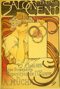 Salon Des Cent, 1897 — Alphonse Mucha, Art Nouveau