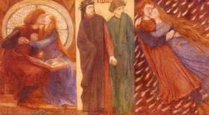 Paolo And Francesca Da Rimini — Dante Gabriel Rossetti, Pre-raphaelite
