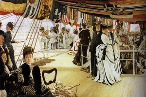 English Ball On Shipboard — Jacques Joseph Tissot