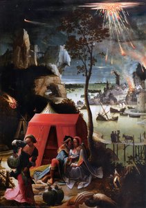Lot And His Daughters — Lucas Van Leyden, Renaissance Genre Painting