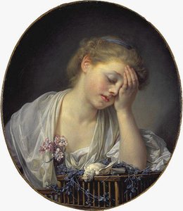 A Girl With A Dead Canary — Жан Батист Грез