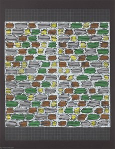 Study For A Hooked Rug, From The Portfolio Connections 1925 1983 — Anni Albers