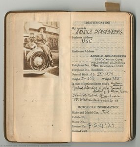Arnold Schönberg’s calendar