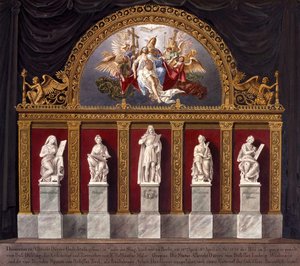 Decorations for the Dürer celebration on April 18, 1828, at the Singakademie in Berlin