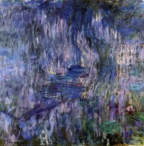 Water-lilies, Reflection Of A Weeping Willow — Claude Monet, Impressionism