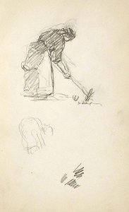 Peasant Woman Raking — John Ottis Adams