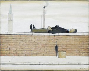 Man Lying On A Wall — Laurence Stephen Lowry