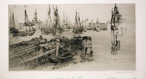 Shipping On The Giudecca (the Docks) — Frank Duveneck