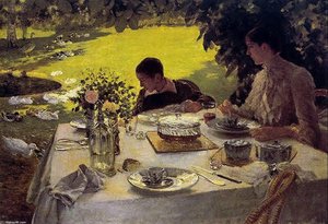 Colazione In Giardino — Giuseppe De Nittis
