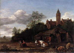 Barnyard Scene — Anthonie Van Borssum
