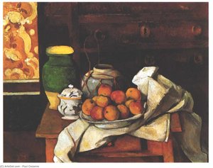 Still Life In Front Of A Chest Of Drawers — Paul Cézanne