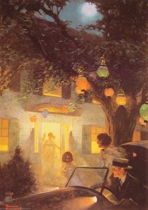And The Symbol Of Welcome Is Light — Norman Rockwell
