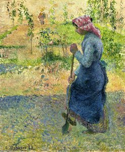 Paysanne Couchant — Camille Pissarro, Neo-impressionism