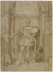 Full-length Portrait Of Henri Iv — Toussaint Dubreuil