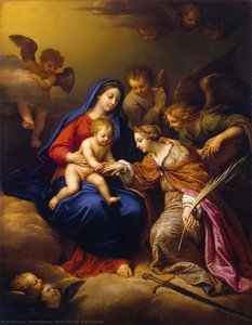Mystic Marriage Of St Catherine — Pierre Mignard, Baroque Splendor