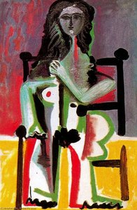 Nude Woman Sitting In An Armchair 1 — Pablo Picasso