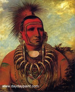 Little Wolf, A Famos Warrior — George Catlin, Hudson River School