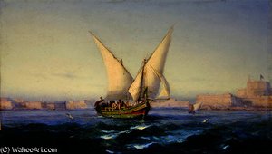 Off Valetta Harbour — Girolamo Gianni