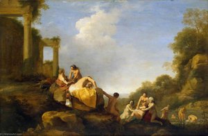 Landscape With Diana And Callisto — Cornelis Van Poelenburch