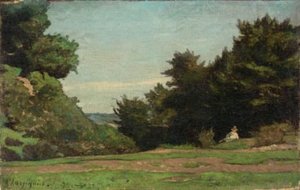 A Painter In The Countryside — Henri-joseph Harpignies