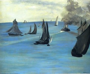 Steamboat Leaving Boulogne — Édouard Manet