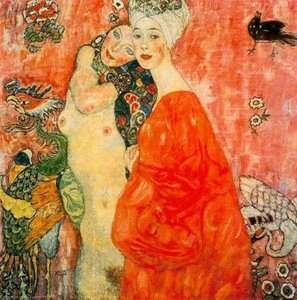 41.las Amigas, 1916-1917 — Gustav Klimt, Symbolism
